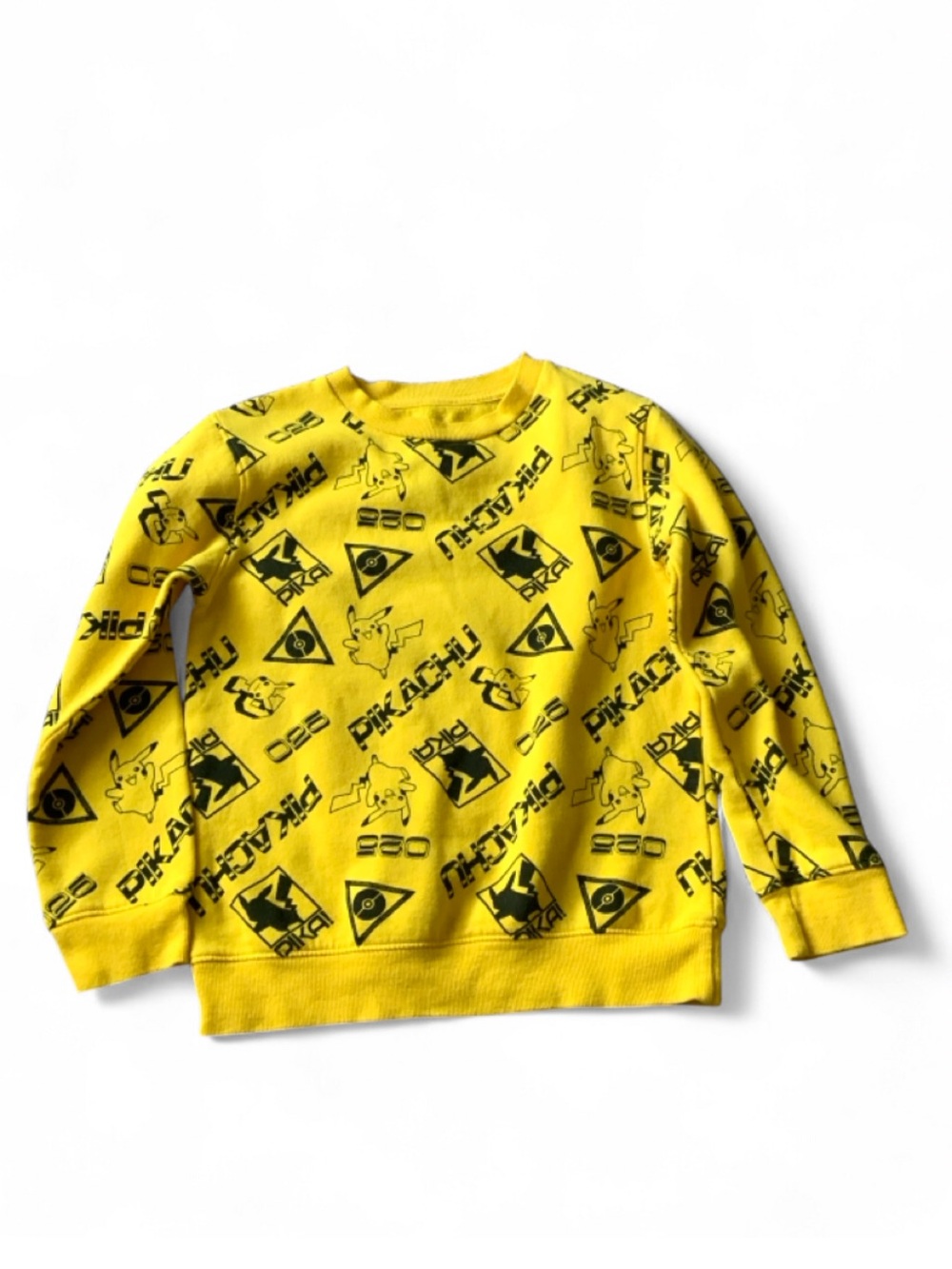 Pokemon Pikachu Pull Over Sweatshirt Boys Medium